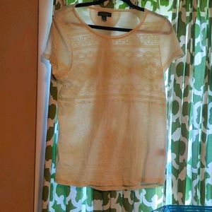 Cream Ralph Lauren T-shirt